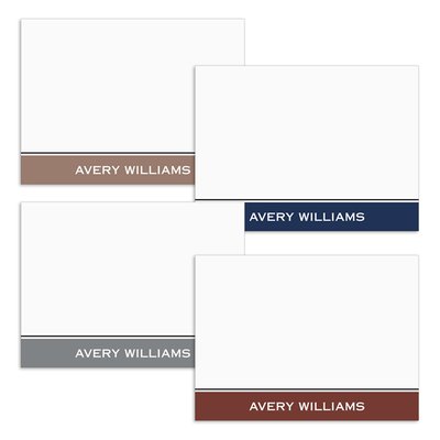 Flat Note Card - Bold Border