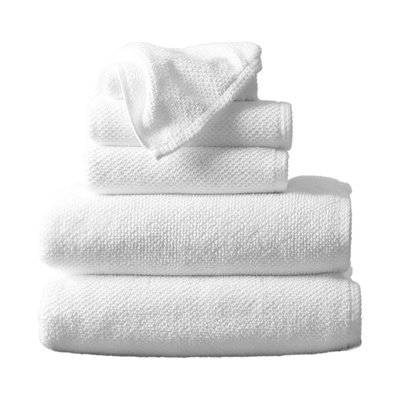 Woven Towels (6 Piece Set) - White