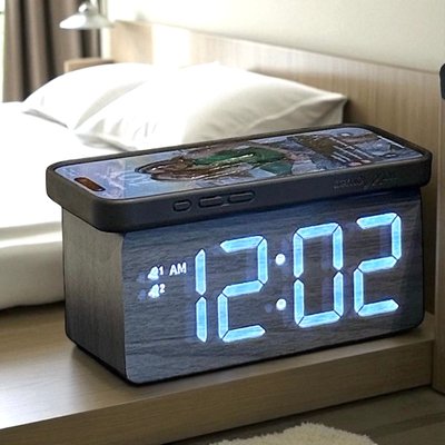 Charger/Clock - Black