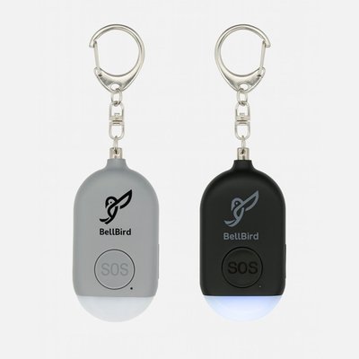 Rechargeable Personal Safety Alarm (Set Of 2) - Black/Grey