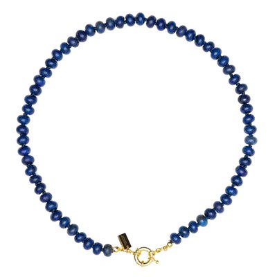 Stone Beaded Necklace - Blue