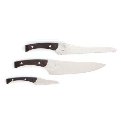 Chef Knife Starter (3-Piece Set) - Silver / Brown