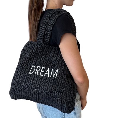 Crochet Tote - Relax - Black
