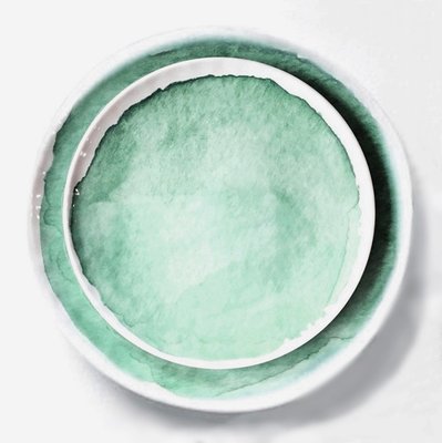 Melamine Plate Set - Green