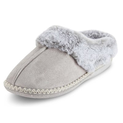 Women's Microsuede Indoor/Outdoor Slippers - Grey