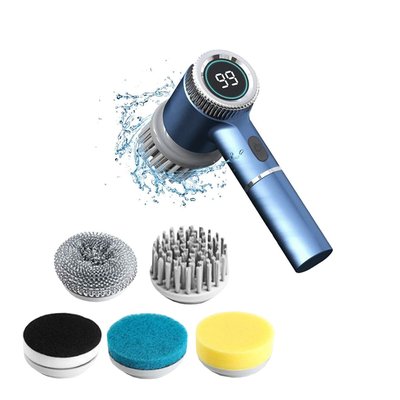 Spin And Scrub Cleaning Brush - Blue