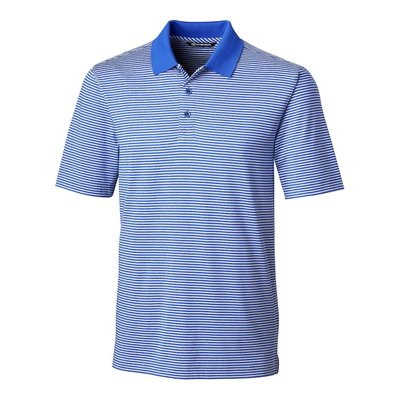 Forge Tonal Stripe Stretch Polo - Chelan Blue