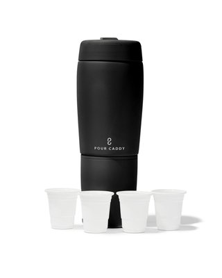 Pour Caddy Flask Set - Black
