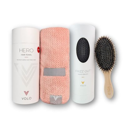 Hero Hair Towel & Frizz Out Hair Brush Duo