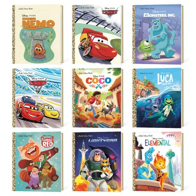 Little Golden Hardcover Book Set of 9 - Disney/Pixar Films