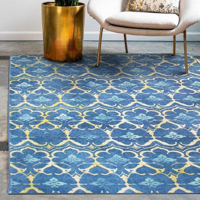 Leilani Rug - Damask Blue (2 Size Options)