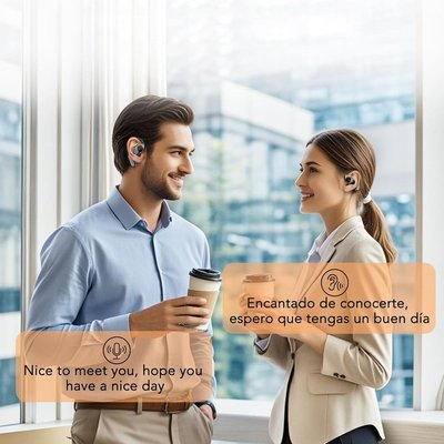 3-in-1 AI Smart Translator Earphones - Navy