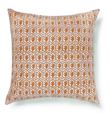 Square Pillow Cover - Orange Coral