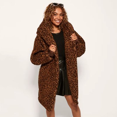 Unisex Sherpa Lounger - Vintage Leopard
