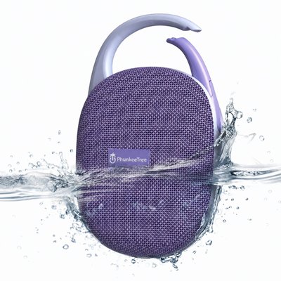 Waterproof Clip-On Speaker - Purple