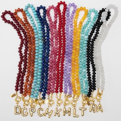 Puffy Gold Letter Charm - Gold-Plated