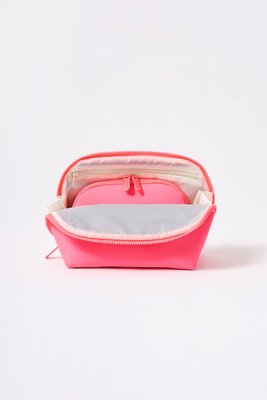 Makeup Pouch (Set of 2) - Neon Pink