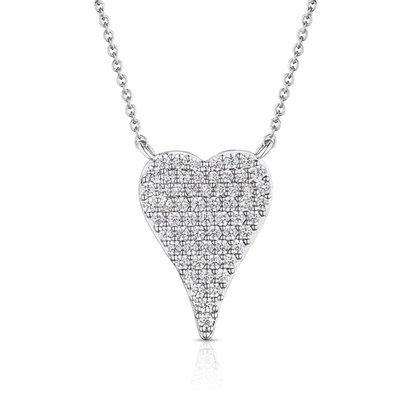 Pave Heart Necklace