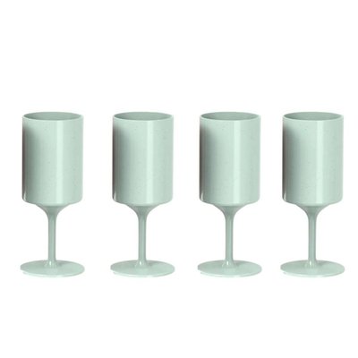 4 Piece Eco Stem Wine Glass Set - Mint