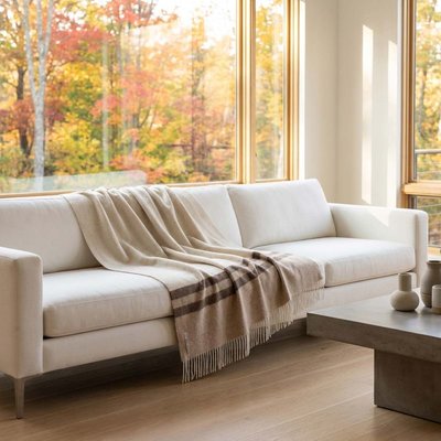 Glamper Throw - Ivory/Light Taupe/Bark