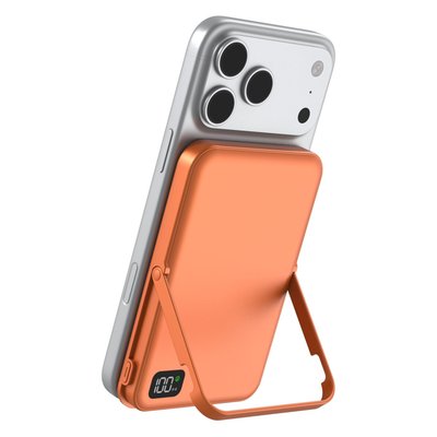 3-in-1 Magnetic Power Bank & Stand - Cosmic Orange