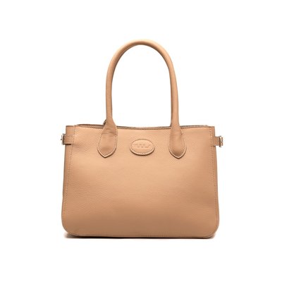 Leather Handbag - Camel