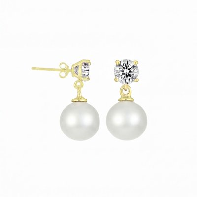 Radiant Pearl Drop Earrings