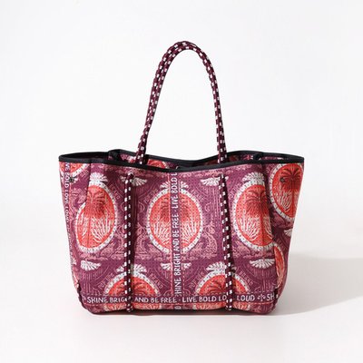 Tote with Pouch - Dreamfield Scarf Red