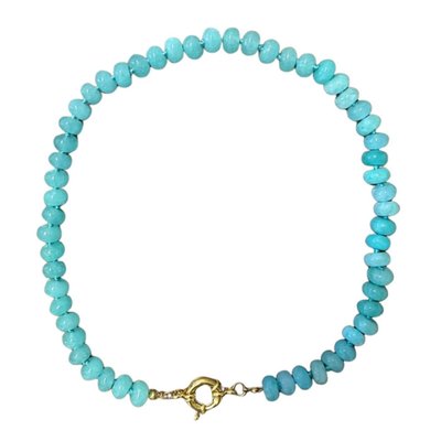 Stone Beaded Necklace - Amazonite