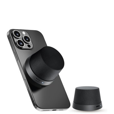 Magnetic Speaker and Phone Stand - Black