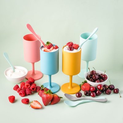 Eco Party Cup Outdoor Wine Glass (Set of 4) - Multi