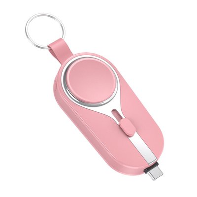 Mini Keychain Power Bank - Pink