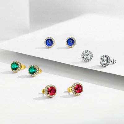 Anne Dainty Halo Earrings