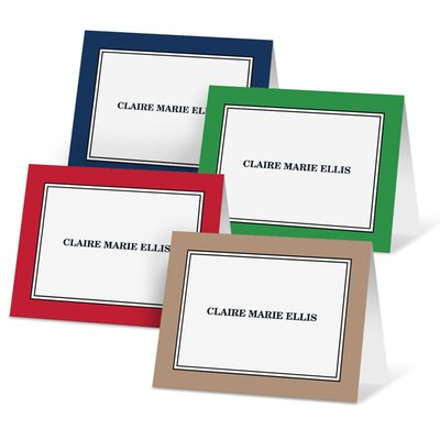 Folded Note Card Collection - Bold Border