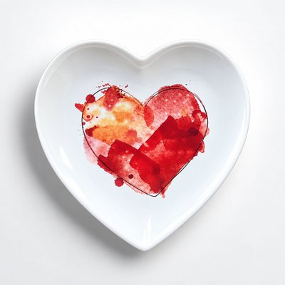 Heart Porcelain Tray - Heart