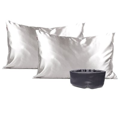 3-Piece Satin Bundle – Silver