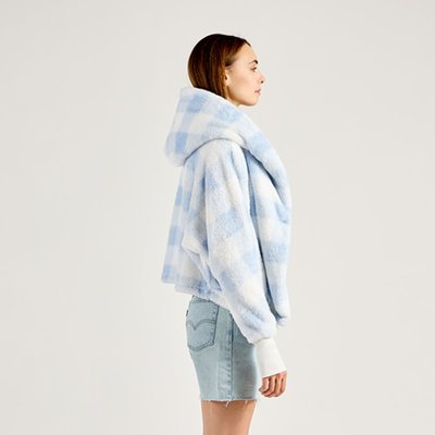 Cropped Lounger Lite - Blue & White Gingham