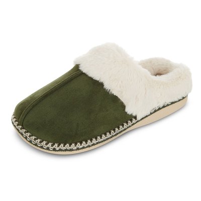 Women's Microsuede Indoor/Outdoor Slippers - Hunter Green