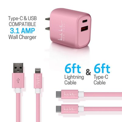 Universal Rapid Charging (3-Piece Bundle) - Soft Pink