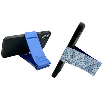 Smartphone Stands - Blue Flowers & Blue