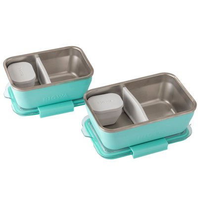 Bento Box (Set of 2) - Sea Foam