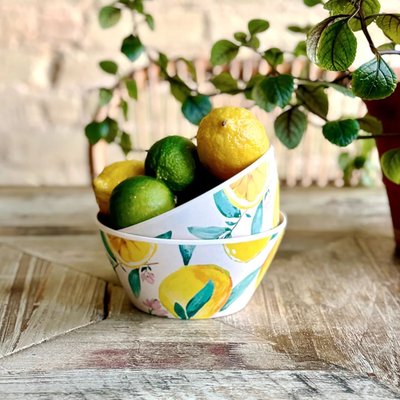 Bamboo Cereal Bowl (Set of 4) - Lemons