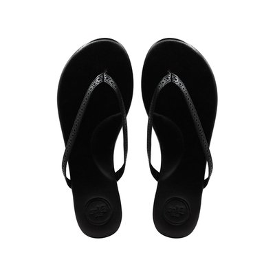 Indie Sandal - Perforated Black