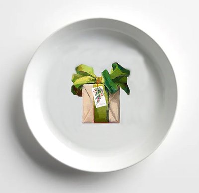 Round Porcelain Tray - Present