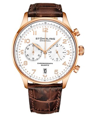 Men's GR1-Q Chronograph Watch - Rose/Brown