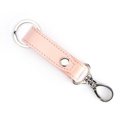 Monogrammed Leather Key Chain - 13 Color Options