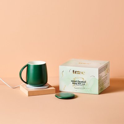 Smart Heated Mug & Wireless Charger Set - Green