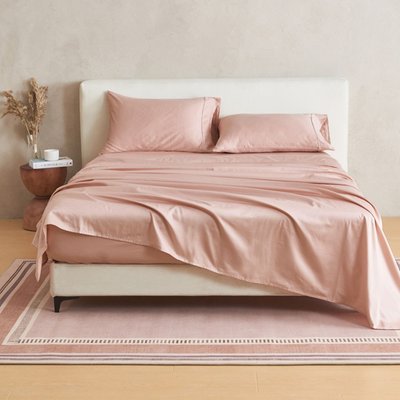 100% Cotton Sateen Sheet Set - Dusty Rose