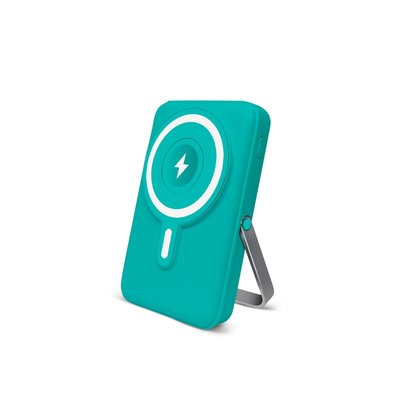 Wireless Charging Battery with Stand - Turquoise