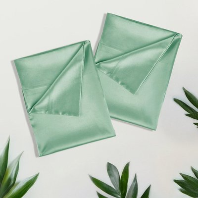 Satin Pillowcase (2 Pack) - Light Green